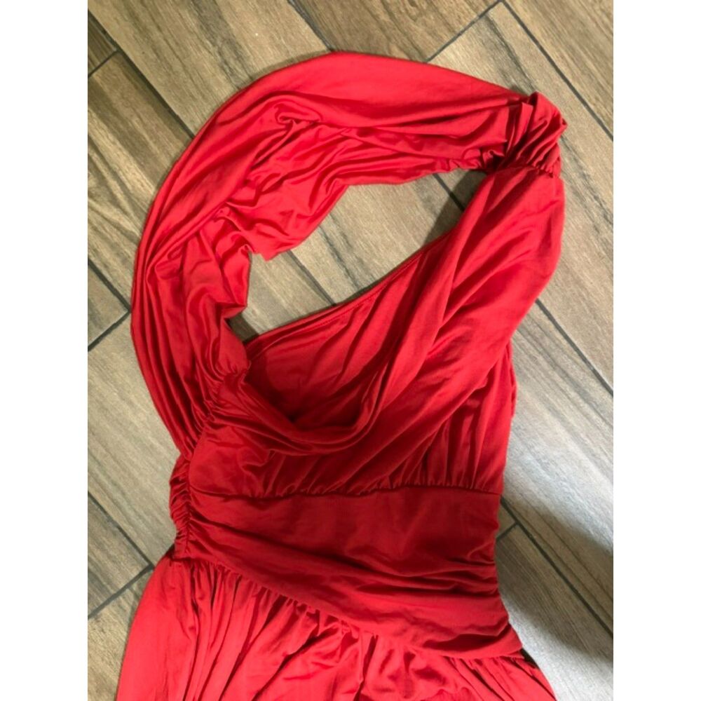 Princess Polly red halter maxi dress batwing sleeve, evening parties